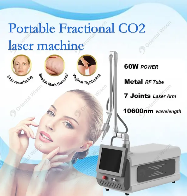 Mesin laser CO2 pecahan mudah alih