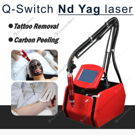 Mesin Kecantikan Kulit Laser Mudah Alih Q Suis ND YAG